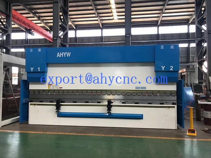 AHYW Yawei PBA 300T6M large cnc press brakes delem da58t lazersafe IRIS guarding 