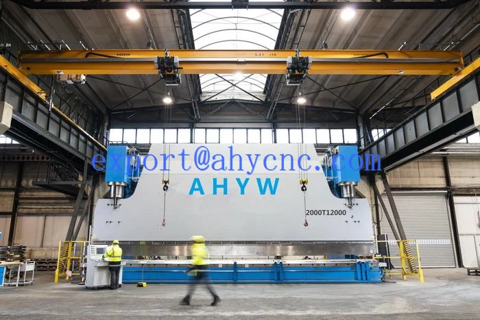 Ķīna AHYW 2000T12M liela CNC preses bremze 6 asis
